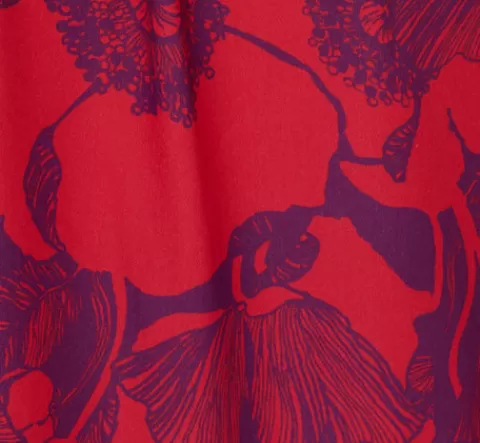 Adrianna Papell Abstract Flower Print Maxi Dress With Halter Neckline In Purple Red PURPLE-RED Discount