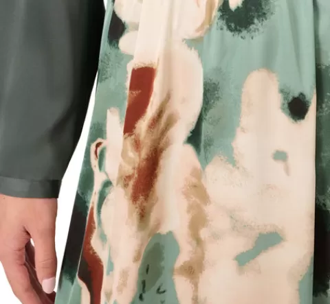 Adrianna Papell Abstract Print A Line Satin Midi Skirt In Dusty Seafoam Watercolor DUSTYSEAFOAMWATERCOLOR Best Sale