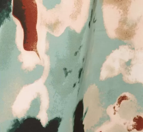 Adrianna Papell Abstract Print A Line Satin Midi Skirt In Dusty Seafoam Watercolor DUSTYSEAFOAMWATERCOLOR Best Sale