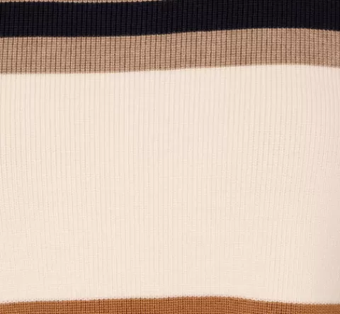 Adrianna Papell Drop Shoulder Boat Neck Color Blocked Sweater In Bluemoon Htdkoatmealblockmulti BLUEMOON-HTDKOATMEALBLOCKMULTI Fashion