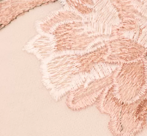 Adrianna Papell Floral Embroidered Bell Sleeve Sheath Dress In Blush Multi BLUSHMULTI Discount