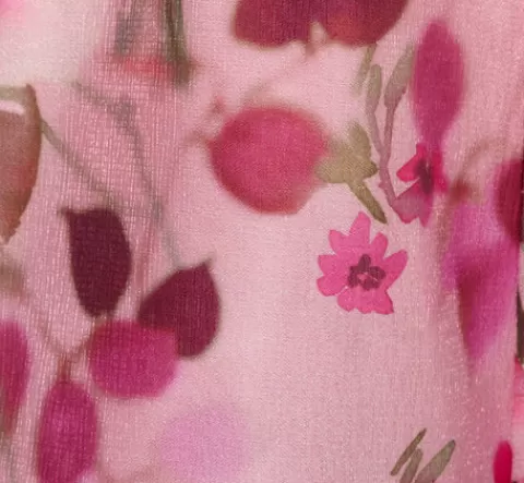 Adrianna Papell Floral Print Organza Sleeveless Jumpsuit With Self Tie Waist In Pink Multi PINKMULTI Discount