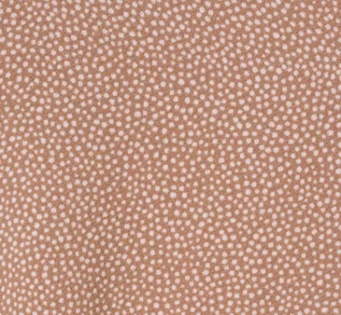 Adrianna Papell Flutter Sleeve Top With V Neckline In Cocoa Ivory Micro Dot COCOA-IVORYMICRODOT Flash Sale