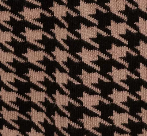 Adrianna Papell Houndstooth Blazer With Shawl Collar In Dusty Camel Soft Houndstooth DUSTYCAMELSOFTHOUNDSTOOTH Hot