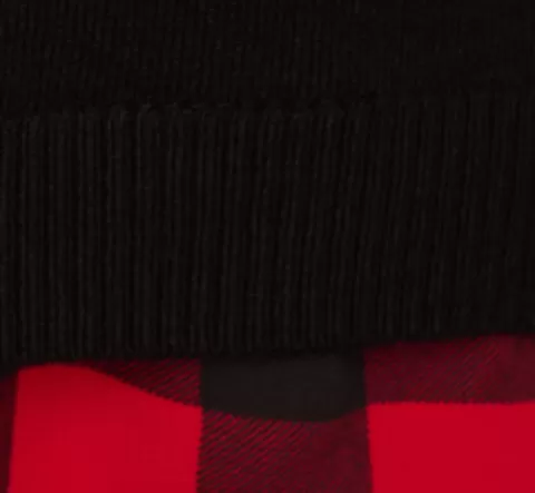 Adrianna Papell Long Sleeve Layered Sweater Top In Black W Red Buffalo Plaid BLACKW-REDBUFFALOPLAID Cheap