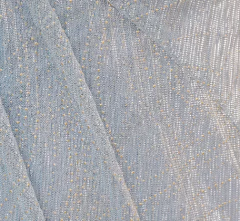 Adrianna Papell Metallic Mesh Faux Wrap Gown With Ruffle Accents In Sky Blue SKYBLUE Online