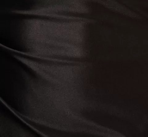 Adrianna Papell One Shoulder Satin Midi Dress With Three-Quarter Sleeve In BLACK Hot
