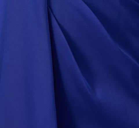 Adrianna Papell One-Shoulder Satin Draped Sheath Dress With Crepe Back And Cape In Royal Sapphire ROYALSAPPHIRE Store