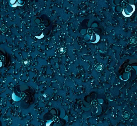 Adrianna Papell Plus Size Beaded Cocktail Dress In Teal Sapphire TEALSAPPHIRE Online
