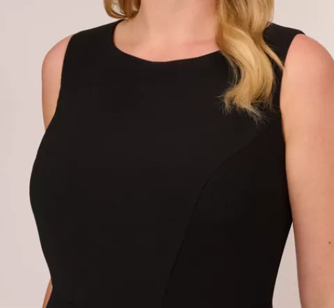 Adrianna Papell Plus Size Colorblock Jumpsuit With Skirt Overlay In Black Ivory BLACK-IVORY Cheap