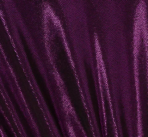 Adrianna Papell Plus Size Metallic Knit Long Sleeve Asymmetrical Dress With Ruched Details In Wild Orchid WILDORCHID Best Sale