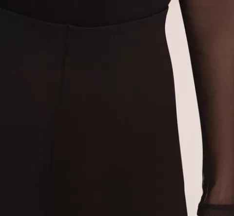 Adrianna Papell Ponte Knit Pull On Pant With Kick Flare Hem In BLACK Cheap