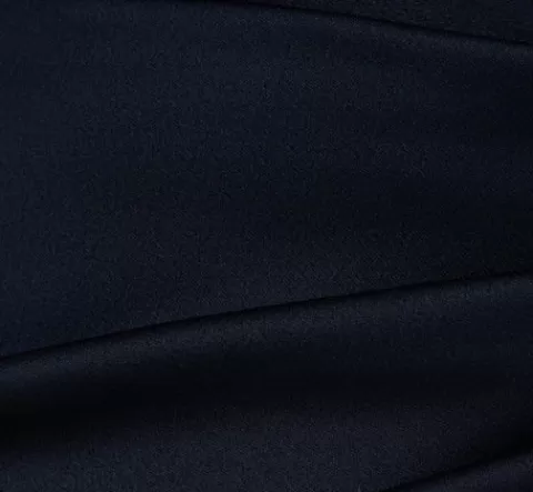 Adrianna Papell Satin Crepe Three Quarter Sleeve Jumpsuit With Buckle Waist In Dark Navy DARKNAVY Cheap