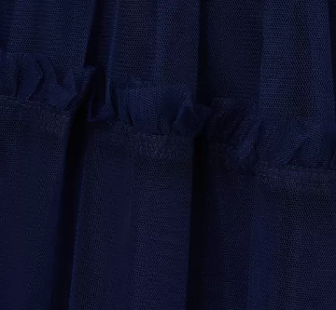 Adrianna Papell Sleeveless Midi Dress With Square Neck And Tiered Skirt In NAVY Best