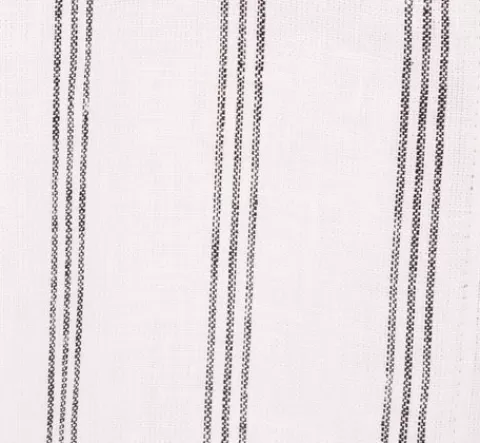 Adrianna Papell Striped Button Up Linen Shirt With Long Sleeves In White Grey Triple Stripe WHITE-GREYTRIPLESTRIPE New